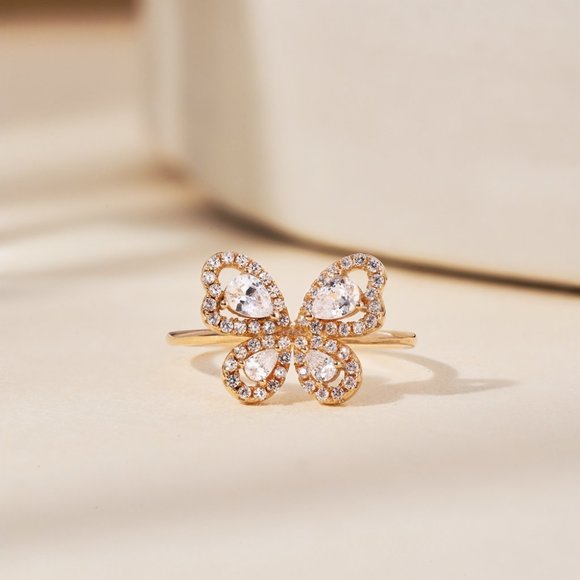 925 Whisper Butterfly Ring - Picture 1 of 6